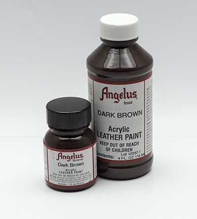 Angelus Acrylic Leather Paint - Rich Brown, 1 oz