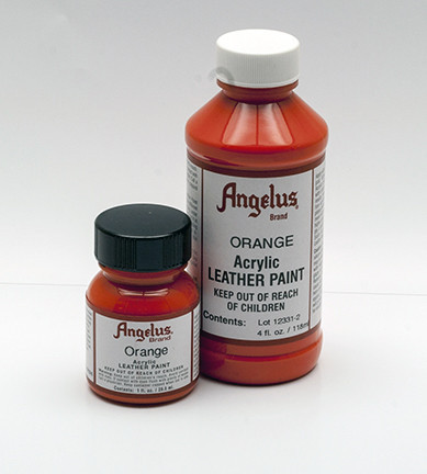 Angelus Acrylic Leather Paint Orange 1 oz.