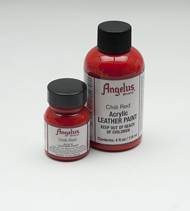 Angelus Acrylic Leather Paint - Chili Red, 1 oz