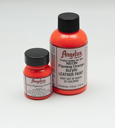 ANGELUS LEATHER PAINT - Neon - Flamingo Orange Shoe Paint 