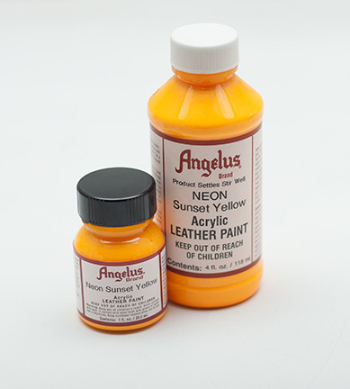 Angelus Leather Paint Orange 1oz Bottle